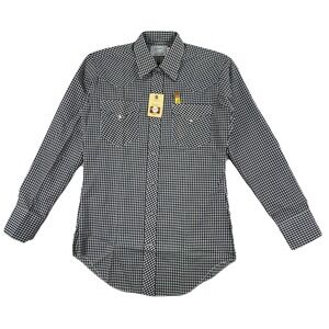 Vintage H Bar C Ranchwear Western Pearl Snap Shirt Men's 15 33 Black Gingham NWT